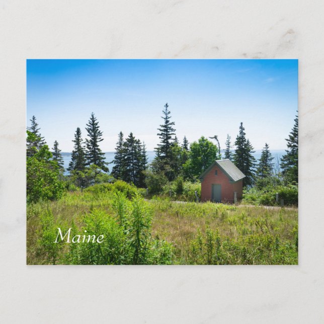 Vackert kusten i Maine Vykort (Framsida)
