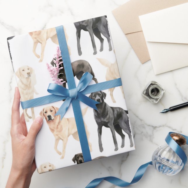 Vackert Labrador Retriever Wrapping Papper Presentpapper (Gifting)