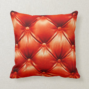 Vackert lädermöbler soffa med knappar kudde