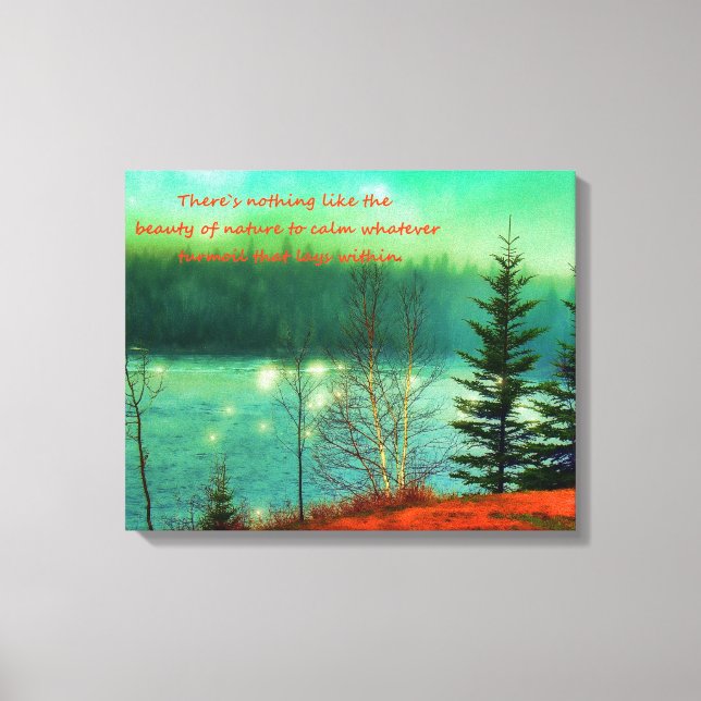 Vackert landskap canvastryck (Framsida)