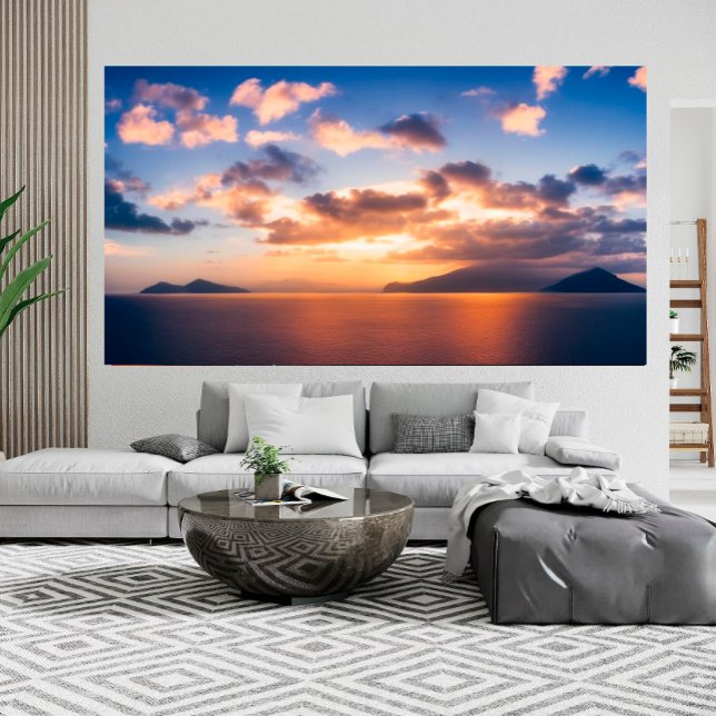 Vackert landskap i Dawn Tropical South Pacific Poster (Skapare uppladdad)