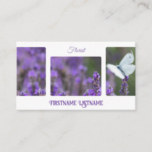 Vackert lavender för floristiska och blommande exp visitkort