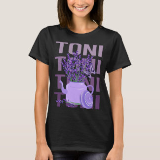 Vackert Lavender - Toni Namn T Shirt