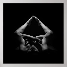 Vackert levande kvinnligt kanvastryck poster