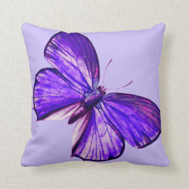 Vackert Lila Butterfly Kudde