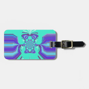 Vackert Lila Cyan Iridescent Blue-vektor färg Bagagebricka