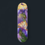 Vackert Lila Iris Flower Miged Art País   Mini Skateboard Bräda 18,5 Cm<br><div class="desc">Vackra Lila Iris Flower Miged Art Paes   - Irises Flowers and Lövs</div>