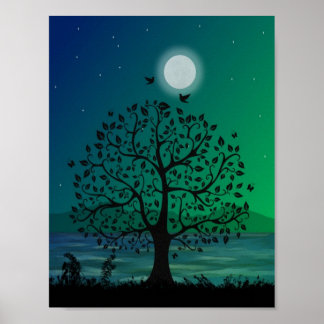 Vackert Livets träd Poster