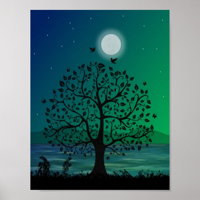 Vackert Livets träd Poster (Framsidan)