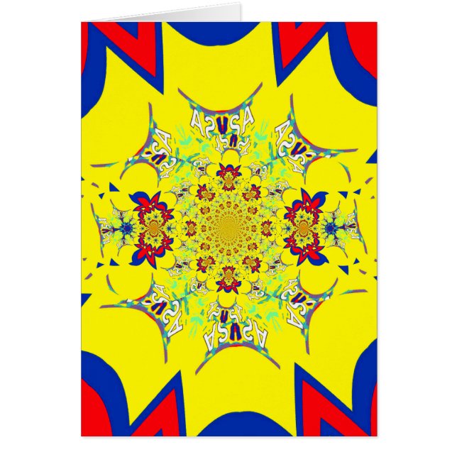 Vackert ljus Golden Blommigt Art: A Posh Touch Hälsningskort (Framsidan)