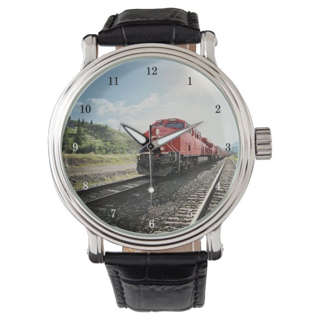 Vackert lokomotiv/Tåg Wrist Watch Armbandsur (Framsida)