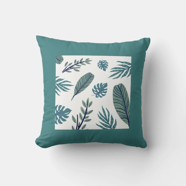 Vackert löv mysigt Pillow för hem och boende Kudde (Framsida)