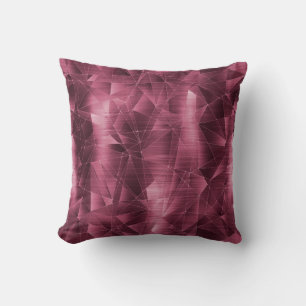 Vackert Luxury Burgundy Geometrical Mönster Kudde