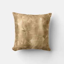 Vackert Luxury Guld Geometrical Mönster Kudde