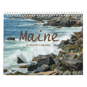 Vackert Maine 12-månaders kalender