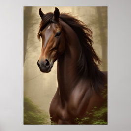 Vackert Majestic Horse Poster