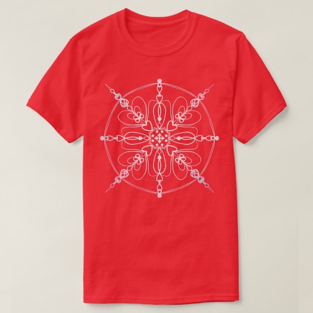 Vackert Mandala med Pastel Färg T Shirt (Design framsida)
