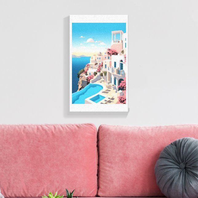 vackert marakechmålat utsträckt kanvastryck (Insitu (Vardagsrum))