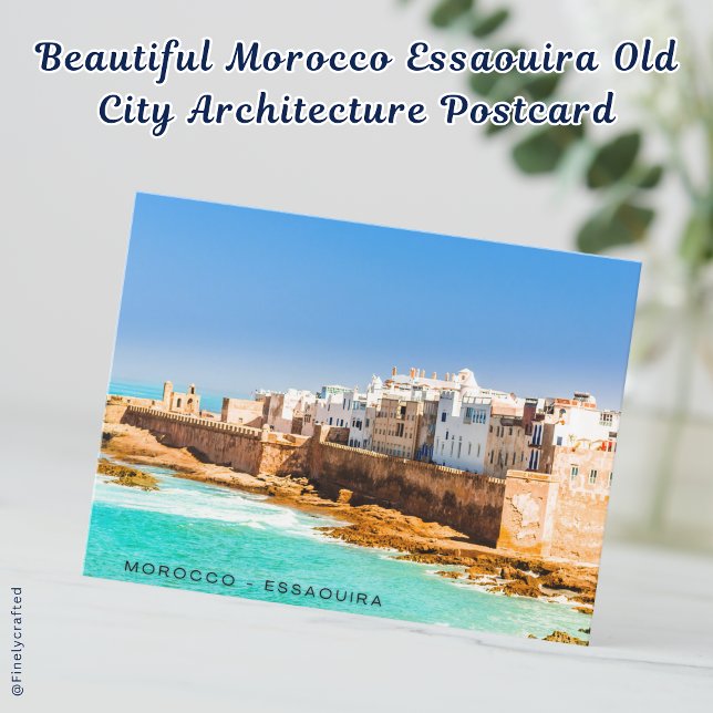 Vackert Marocko Essaouira Old City Architecture Vykort (Skapare uppladdad)