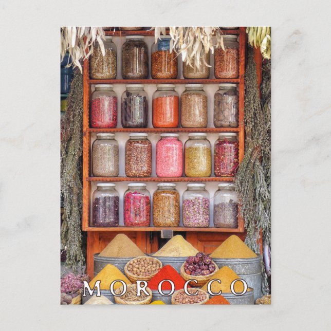 Vackert Marocko Marrakesh Red Old City Souvenir Vykort (Framsida)