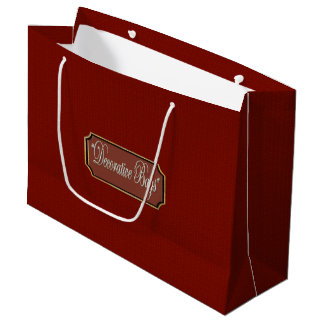 Vackert Maroon Large Gift Bag