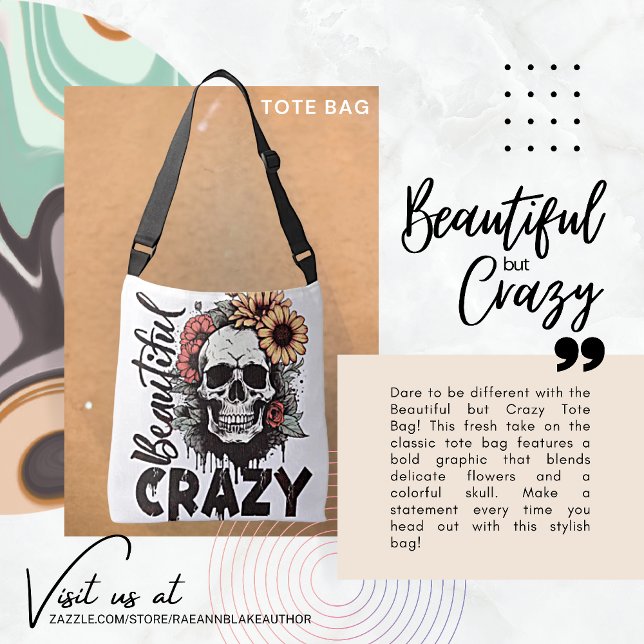 Vackert men Crazy Eco-Friendly Tote Bag Axelväska (Skapare uppladdad)