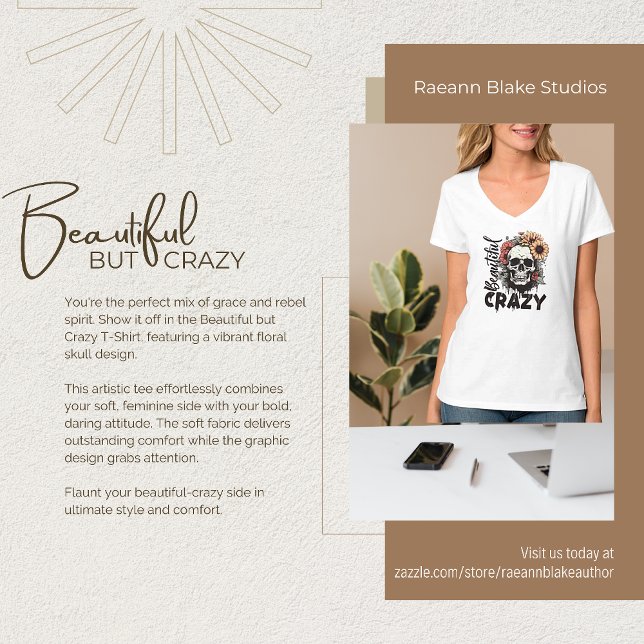 Vackert men Crazy T-Shirt (Skapare uppladdad)