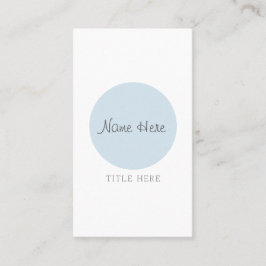 Vackert, minimalistiskt Lodrät Visitkort