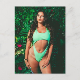 Vackert mint grönt bikini Mode-vykort Vykort