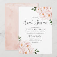 Vackert, mjukt Rosa Blommor Sweet 16