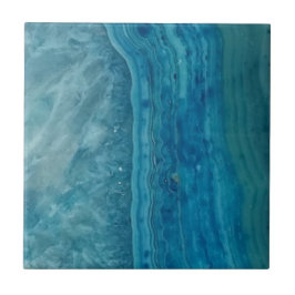 Vackert, modernt blått Agate Kakelplatta