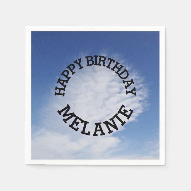 Vackert moln pappersservett (Framsidan)