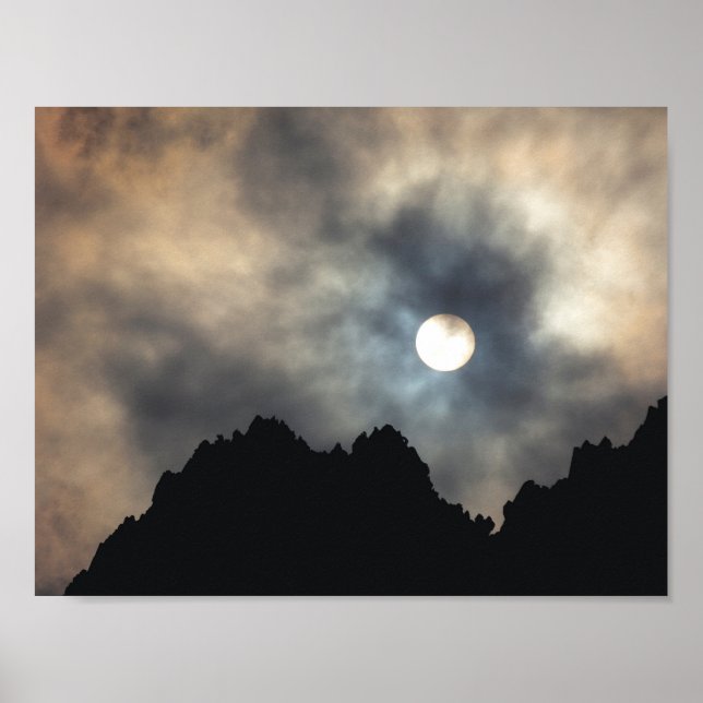 Vackert molnsprängning poster (Framsidan)