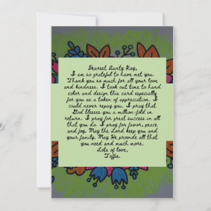 Vackert Mors dag Prayer Card Inbjudningar