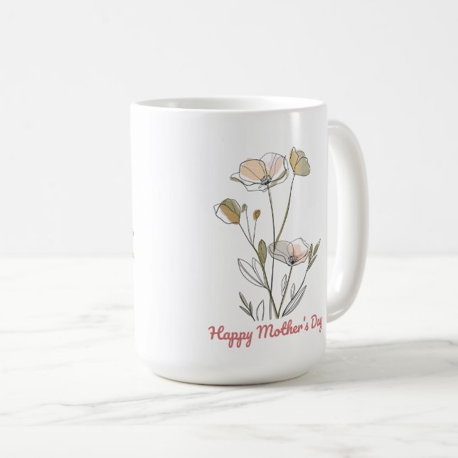 Vackert Mors dag Wrap Kaffemugg (Framsida höger)
