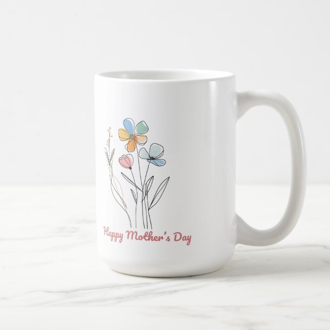 Vackert Mors dag Wrap Kaffemugg (Höger)