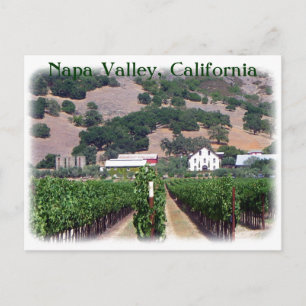 Vackert Napa Valley-vykort! Vykort
