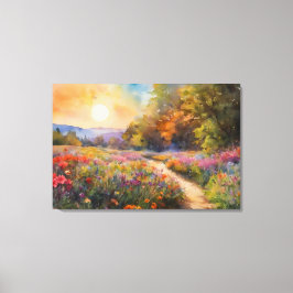 Vackert naturligt panoramabild canvastryck