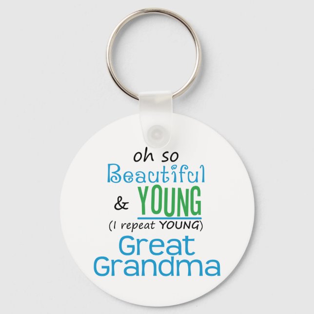 Vackert och ungt Underbart morma Nyckelring (Framsida)