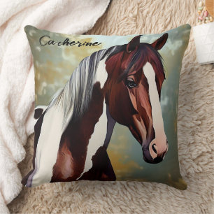 Vackert Paint Horse Kudde
