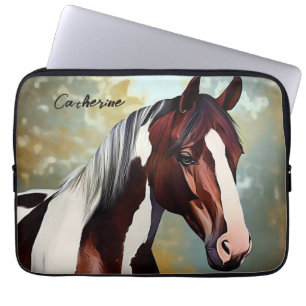 Vackert Paint Horse Laptop Fodral