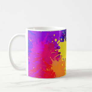 Vackert Paint Stänk Coffee Mugg