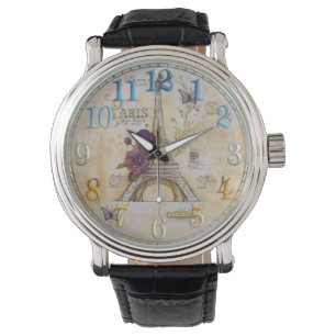 Vackert Paris Frankrike Eiffel Torn Armbandsur