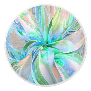 Vackert Pastel Färg Fractal Ceramic Knob Knopp