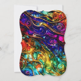 Vackert Pearlescent Marble Stone Background Anteckningskort
