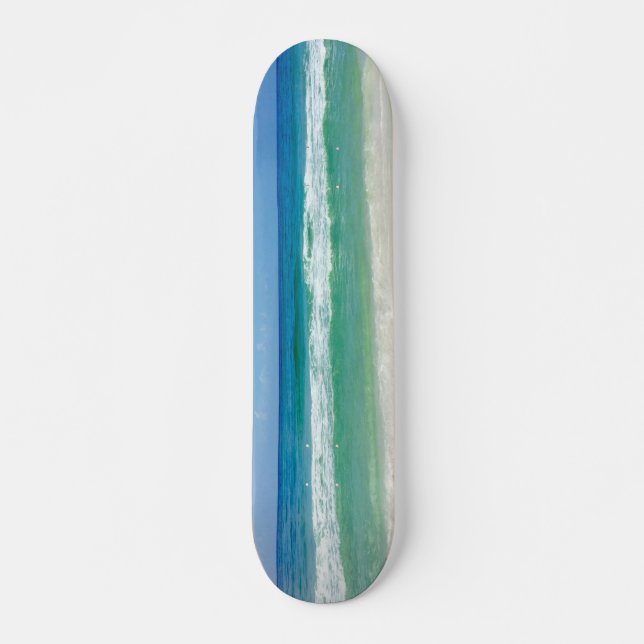 Vackert persikofoto Ocean Vågar Mini Skateboard Bräda 18,5 Cm (Framsida)