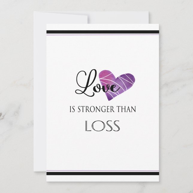 Vackert Pet Hund Cat Heart Sympathy Flat Card (Framsida)