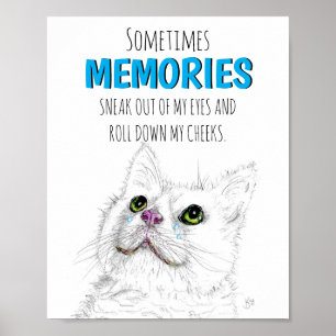 Vackert Pet Memorial Ord of Loss Poster