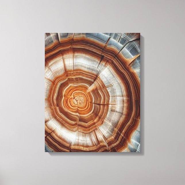 Vackert Petrired Stump Wall Art Canvastryck (Framsida)