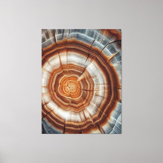 Vackert Petrired Stump Wall Art Canvastryck